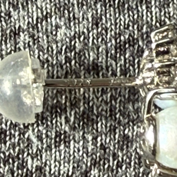 Stunningly Elegant double baby freshwater pearl studs - Picture 3 of 4